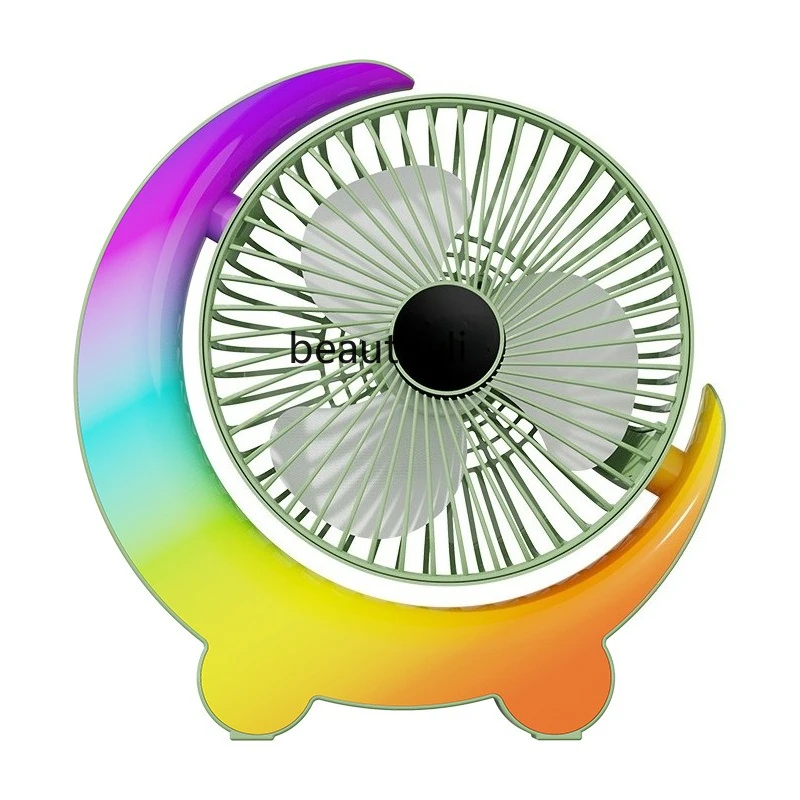 

Small fan office desktop air circulation, small, rechargeable electric fan portable cooling fan