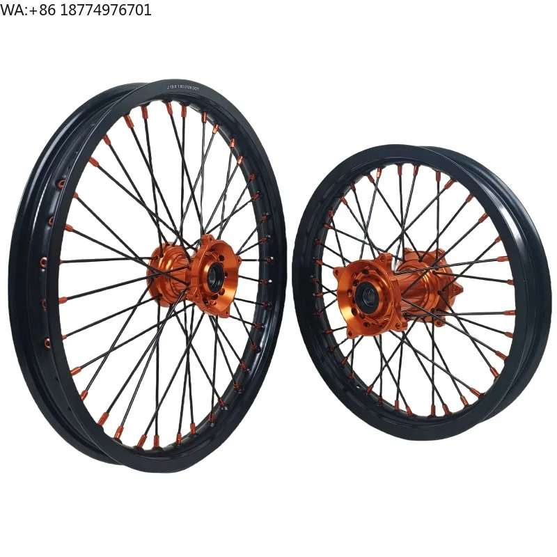 

Комплект колес для мотоцикла (36 отверстий, 21/19/18/17/16/14 дюймов) для кроссовых мотоциклов, совместимый с TF250X 2024, MC/XC 2018-2022