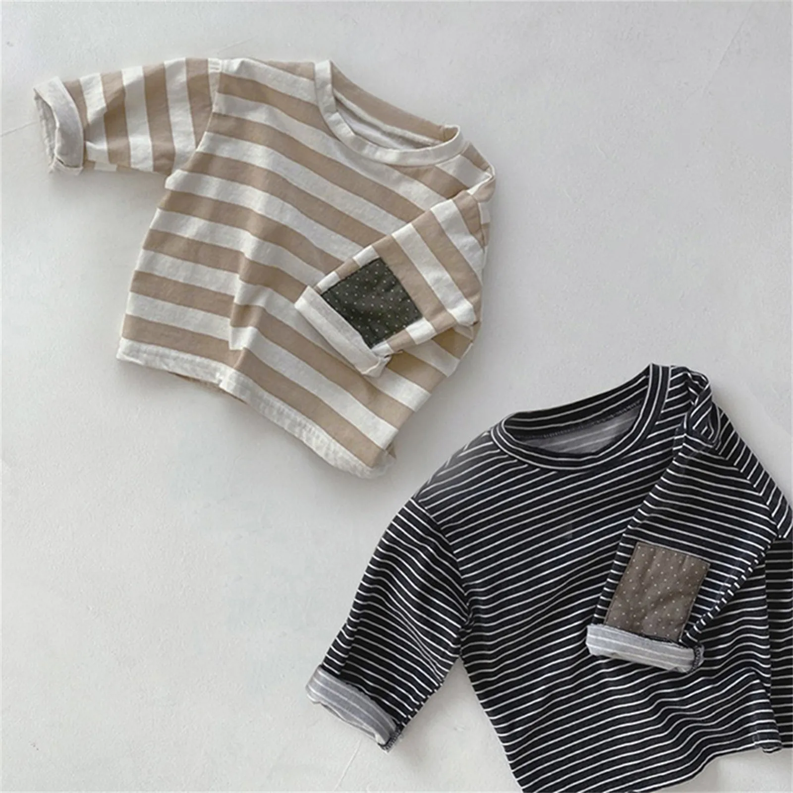 

Boys Long Sleeve Size 5 Newborn Infant Baby Boys Girls Cotton Summer Autumn Long Sleeve Tops Undershirt Heavy Cotton Blouse