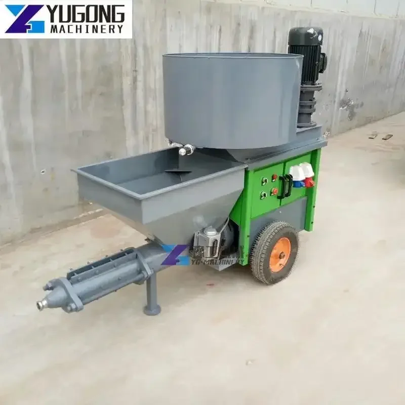 Automatic Mortar Spraying Machine Price High Quality Wall Mortar Gun Cement Electric Diesel Mini Stucco Plaster Machine/Sprayer