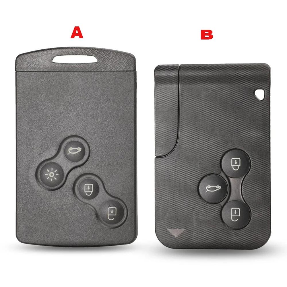 jingqyuqin Remote Car Key Shell Case For Renault Clio Logan Megane 2 3 Koleos Scenic Card Part