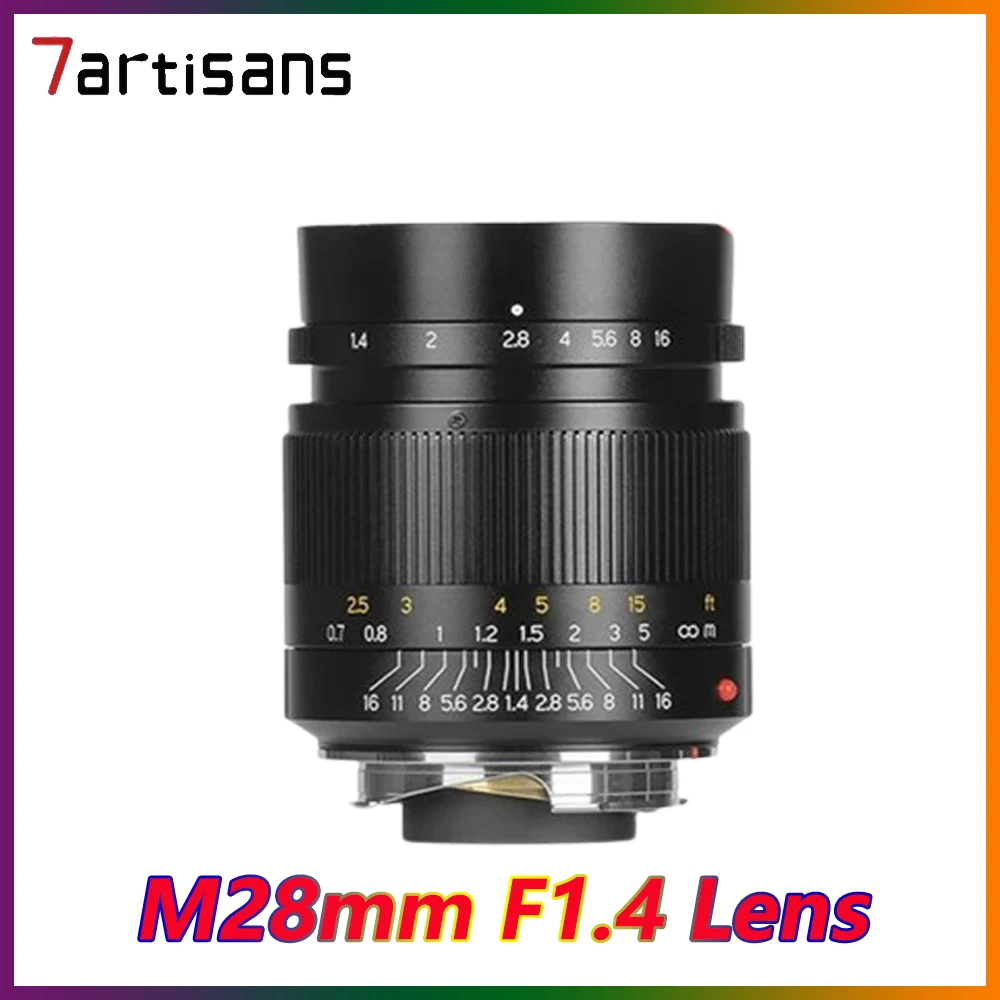 

7artisans M28mm F1.4 Large Aperture M-Mount Lens for Leica Camera M-M M240 M3 M5 M6 M7 M8 M9 M9P M10