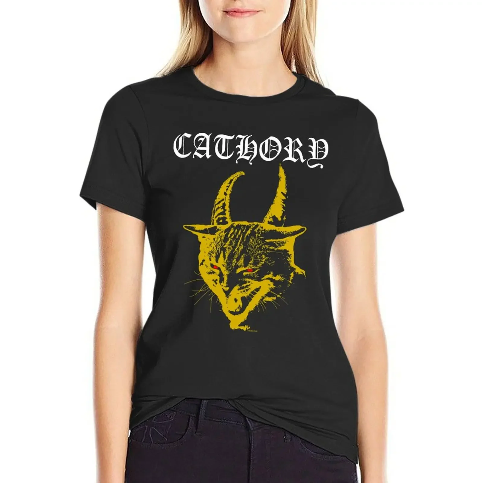 

Cathory T-Shirt funnys new edition summer clothes blacks Women's clothing