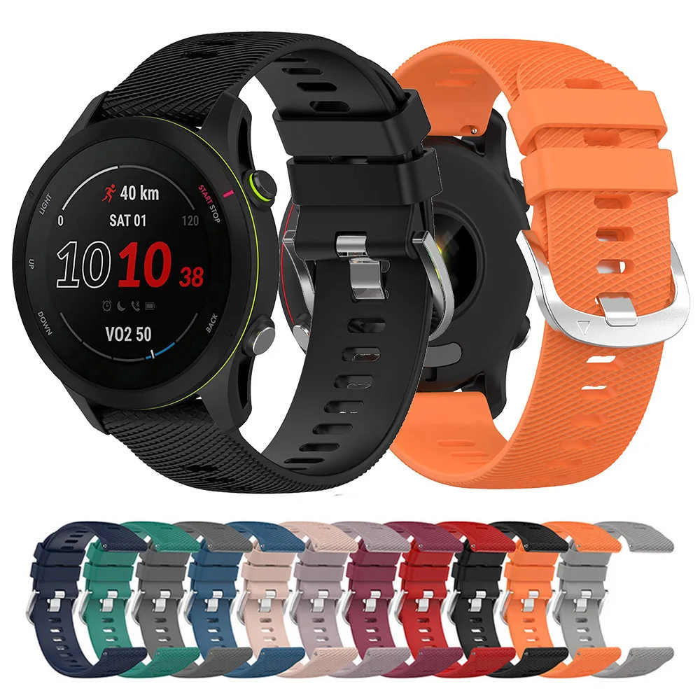 Silicone Strap For Garmin Forerunner 255 255S 265 265S Smart Watch Band for Garmin Vivoactive 5/4/3 Venu 2 2S 3S