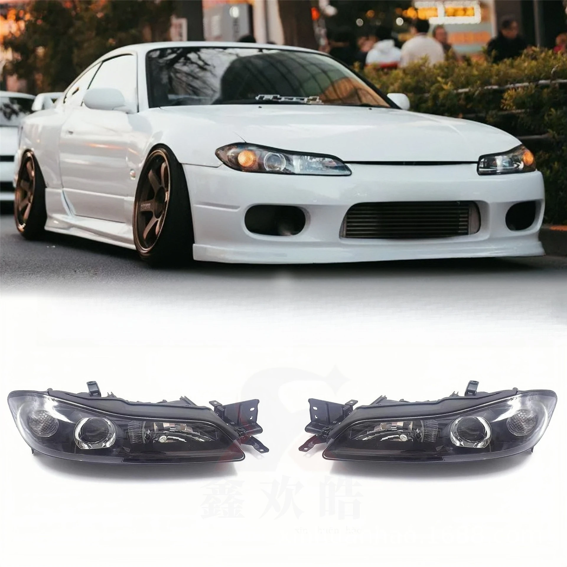 

Фары для S15, фары для летающих автомобилей S15, фары, полусобранные фары дальнего и ближнего света