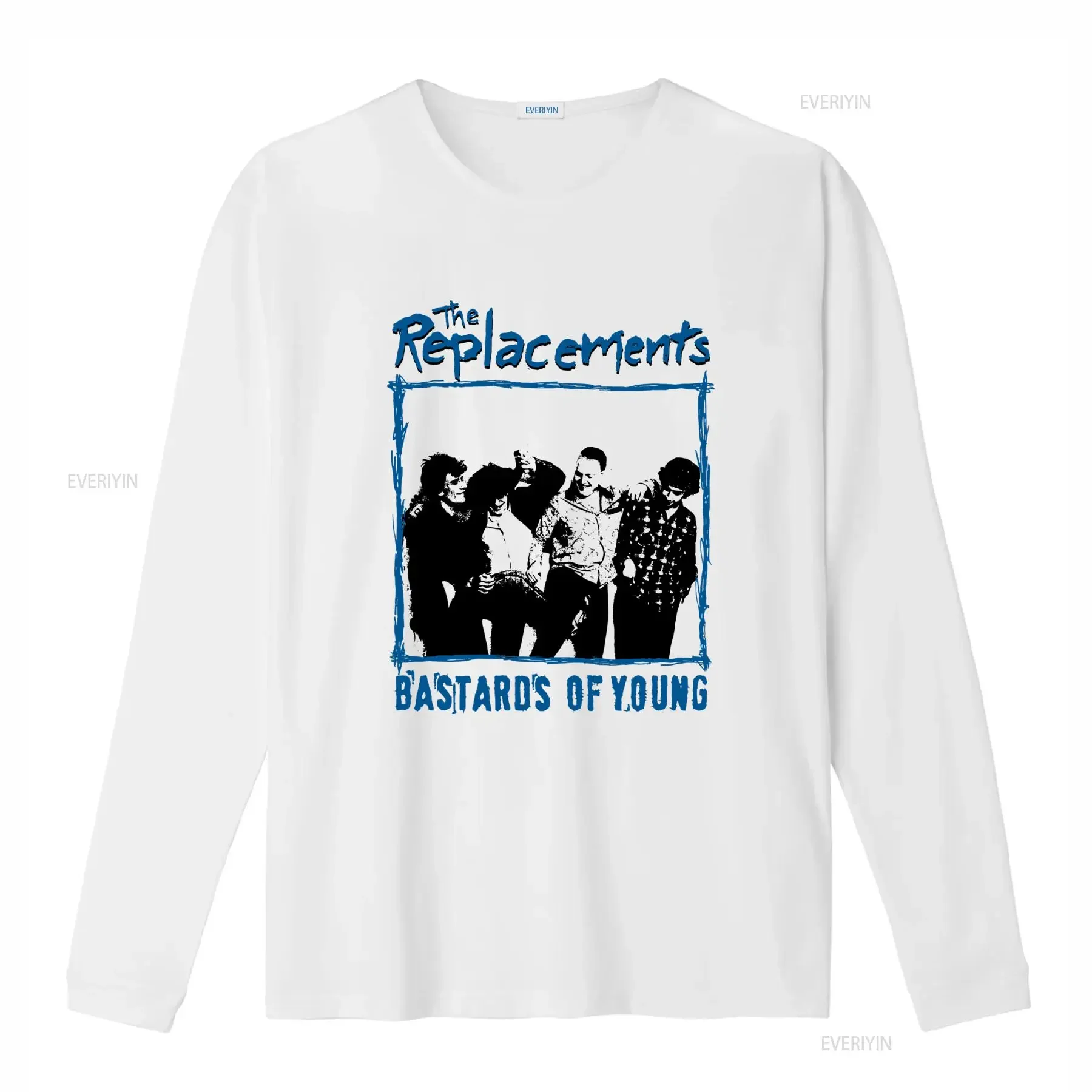 The Replacements Band Cotton T Shirt Reprint Kh4785 Bastards Of Young Design vintage Washed Comfortable streetwear Soft fashion