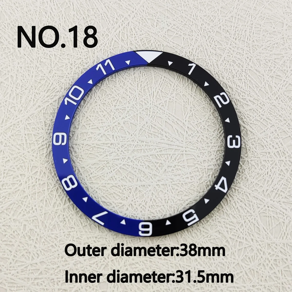 Плоская керамическая вставка для рамки 38 мм * 31,5 мм изменение для часов SKX007 запасные части для часов светящиеся кольца наклейки