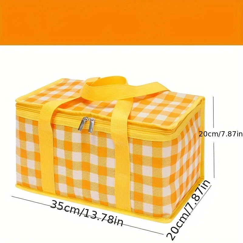 Outdoor large capacity picnic bag camping picnic basket travel picnic portable Bento bag thermal insulation bag