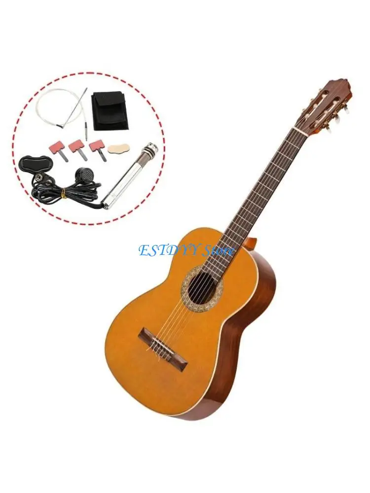 

G6DE Acoustic Guitar Undersaddle Pickup Active Pickup Guitar Pickup with Volumes and Tone Controls Only for Acoustic Guitar