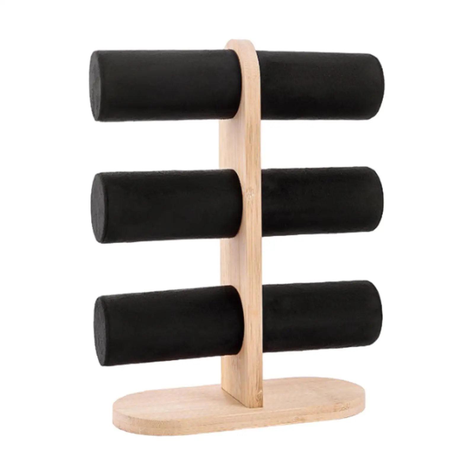 

Bangle Bracelet Holder Stable Watch Stand for Jewelry Store Dresser Showcase Black