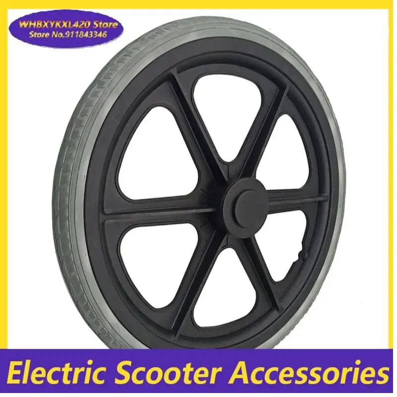 16 Inch PU Wheel Manual Wheelchair Rear Replacement Parts 16x1.75 Solid Tire