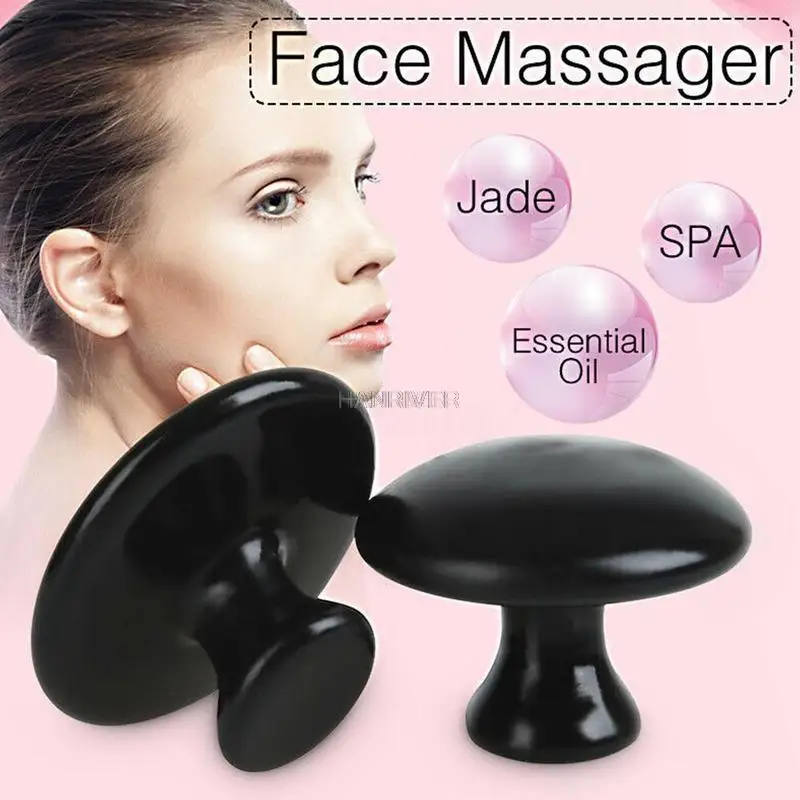 

1pcs Mushroom Meteorite Massager Mushroom Shape Hot Face Massage Stones Set Bian Spa Heater Basalt Rock Heater