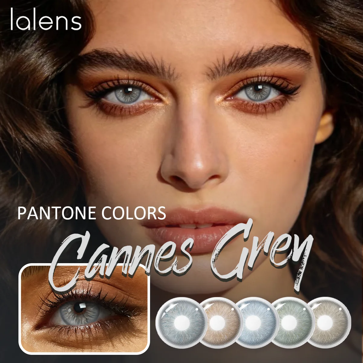 Lalens 14,50mm Blaue Farbige Kontaktlinsen für 6 Monate Nutzung Weiche Komfortable Augenlinsen für Tägliches Make-up und Alltägliche Augen-Schönheitspflege