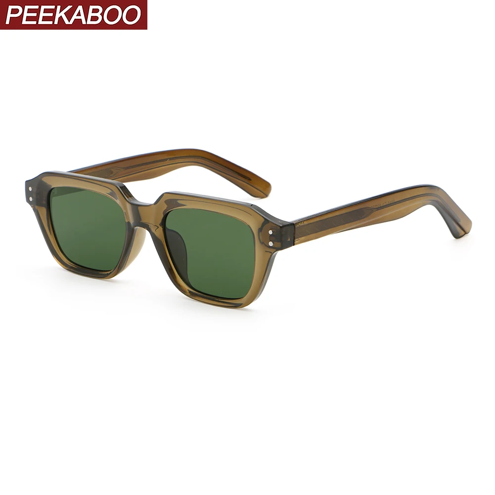 

Peekaboo unisex square frame sunglasses for men CP acetate ladies sun glasses uv400 women male 2024 dropshipping summer style