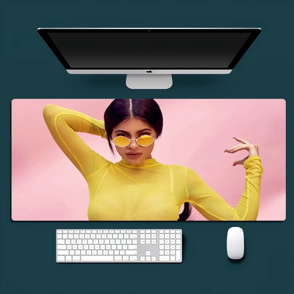 Model K-Kylie J-Jenner Sexy Mousepad Office Small Large PC Computer Keyboard Mouse Game Rubber Anti-Slip Mice Mat Big