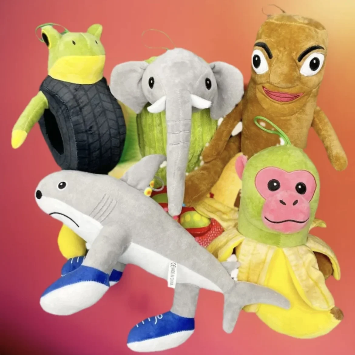 

Italian Brainrot Tung Tung Tung Sahur Plush Toys 22-35cm Tungtung Sahur Tralalero Tralala Shark Plush Soft Stuffed Toy Doll Gift