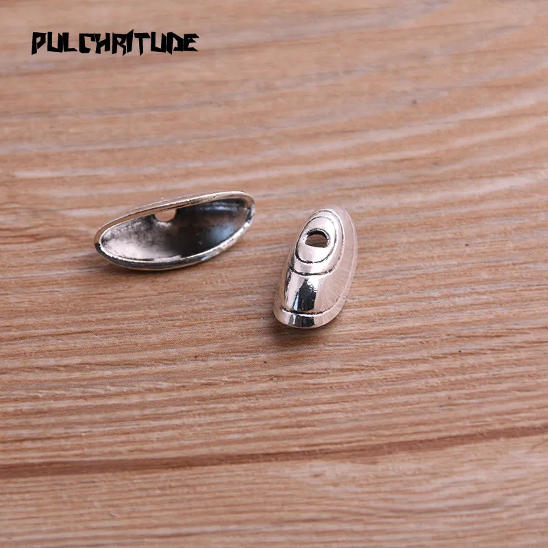 16pcs 8*8*20mm Two Color Receptacle Hollow Oval DIY Spaced Jewelry Accessories Charms For Jewelry Making
