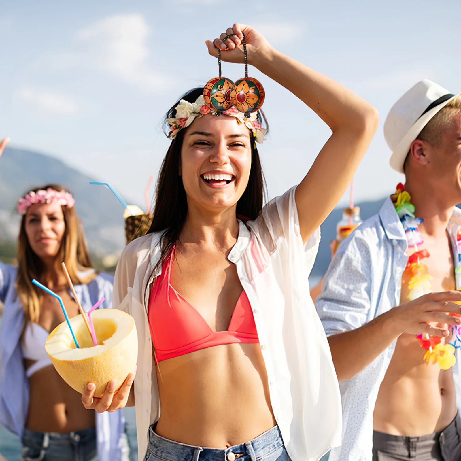 

Wooden Aslatuas Rhythmic Shaker Hand Shaker Balls Music Instrument Egg Shaker Percussion Party Gift for Musicians