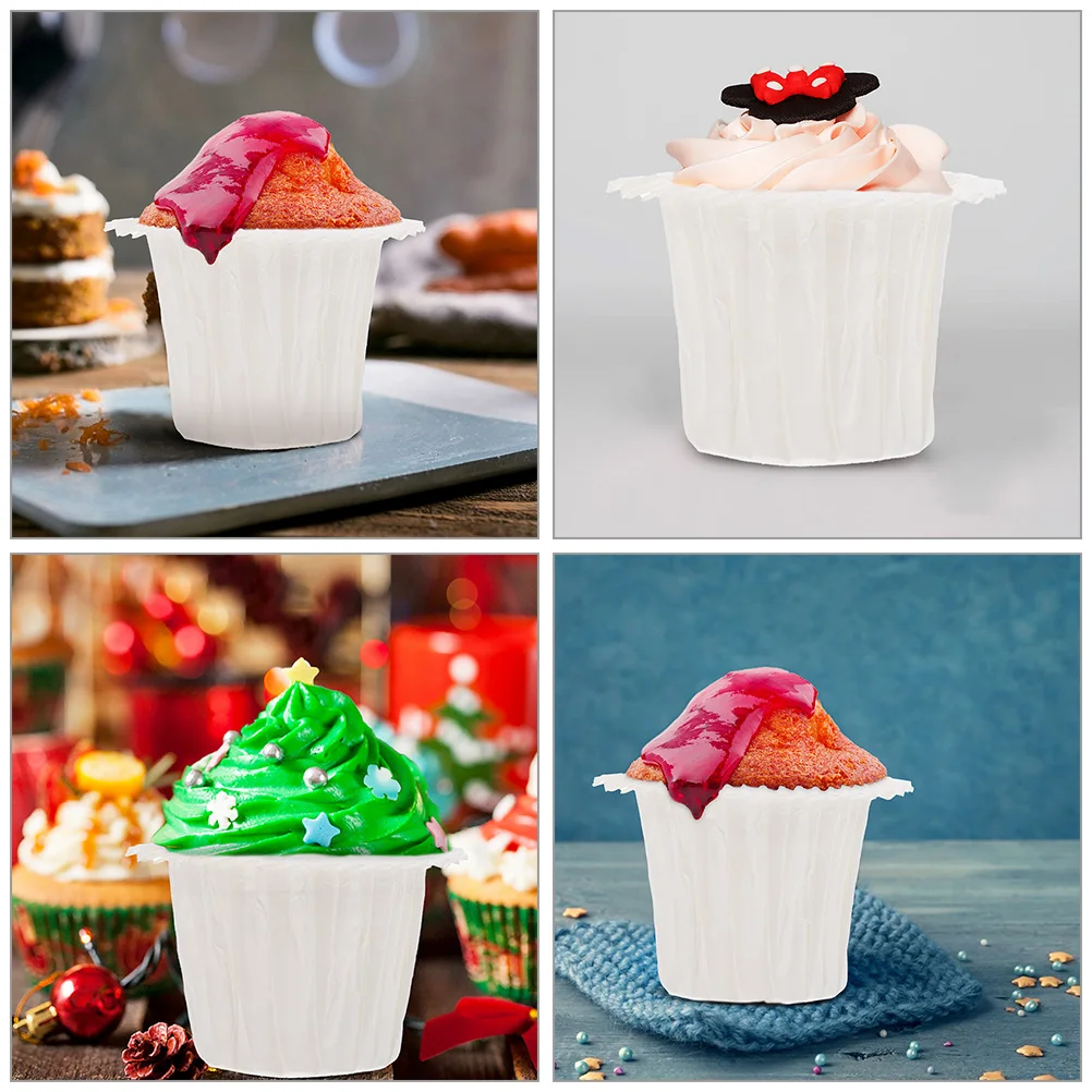 

50 Pcs Cake Tray Baking Cupcake Cases Greaseproof Liners Parchment Cups Paper Muffin