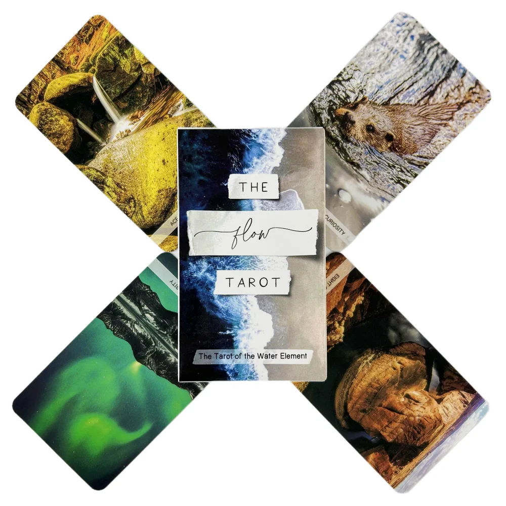 The Flow Tarot Cards The Tarot Of The Element Deck Based Entirely In All Forms Of The Element Travel Version Playing Cards