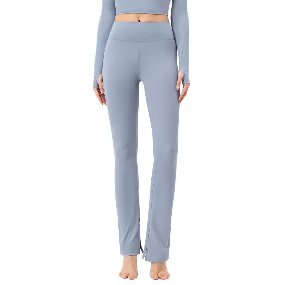 

Женские брюки для йоги Fanceey с высокой талией, женские облегающие спортивные брюки с микро-расклешенями, нейлоновые брюки для фитнеса с подтяжкой аммиака