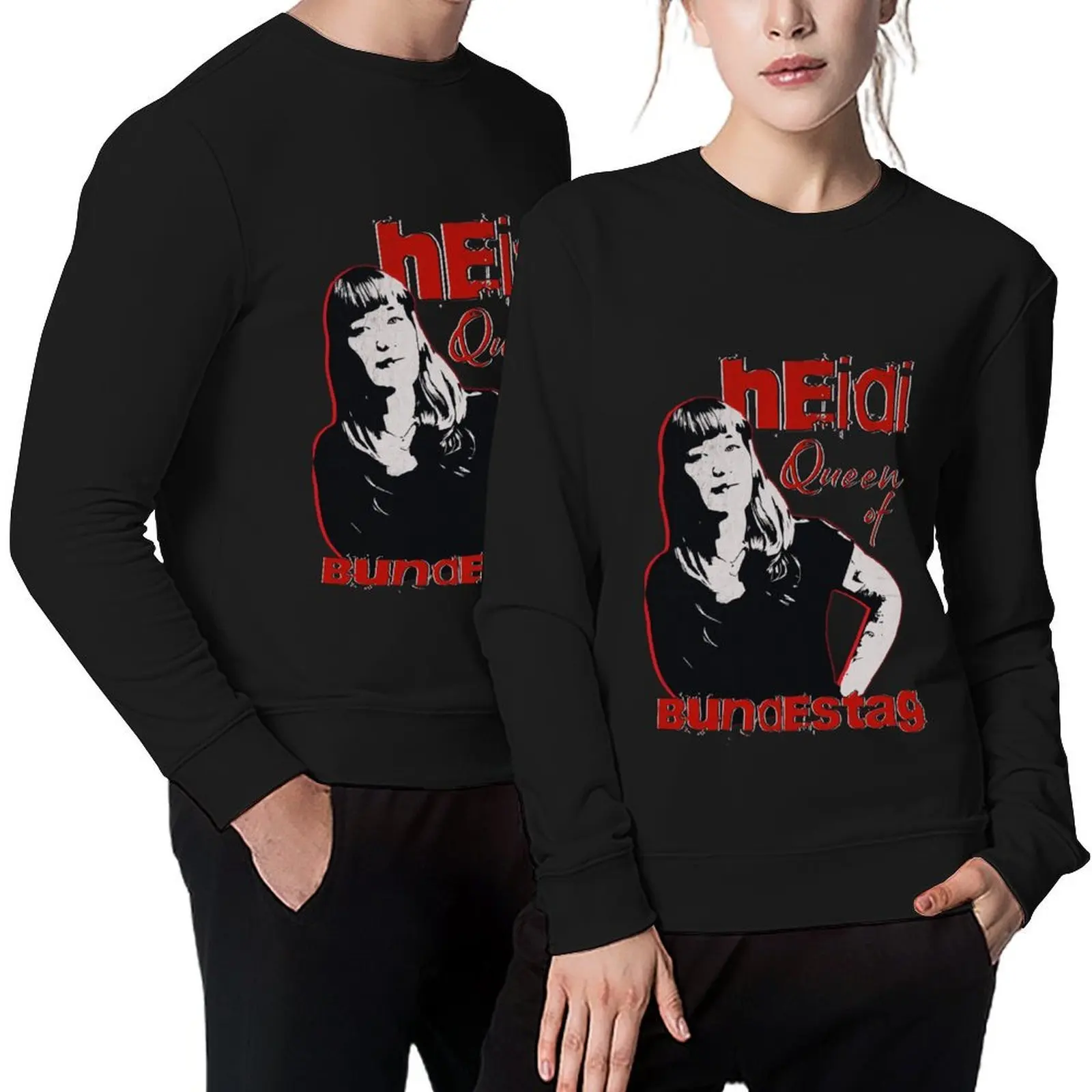 

Heidi Reichinnek Queen of Bundetag Pullover japanese style mens clothes men's clothes male clothes hooded sweatshirt for men