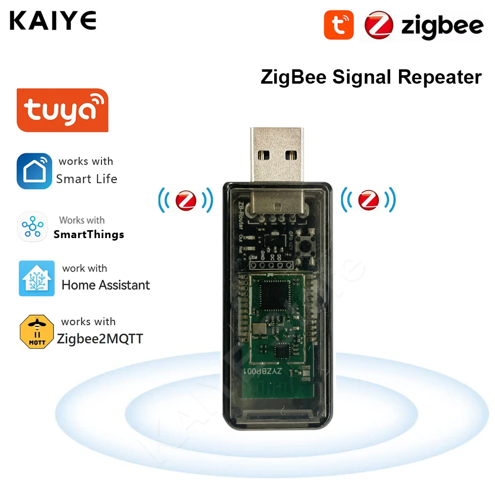 Zigbee 3.0 Signal Repeater USB Signal Amplifier Extender for Tuya eWeLink Home Assistant ZigBee2MQTT Tasmota Device Automation