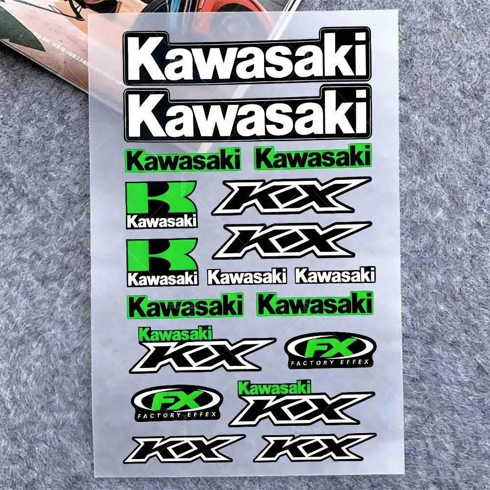 For Kawasaki Stickers Moto Sticker Auto Body Bumper Windows Motorcycle Laptop Walls Vinyl Decal Car Tuning Accessories