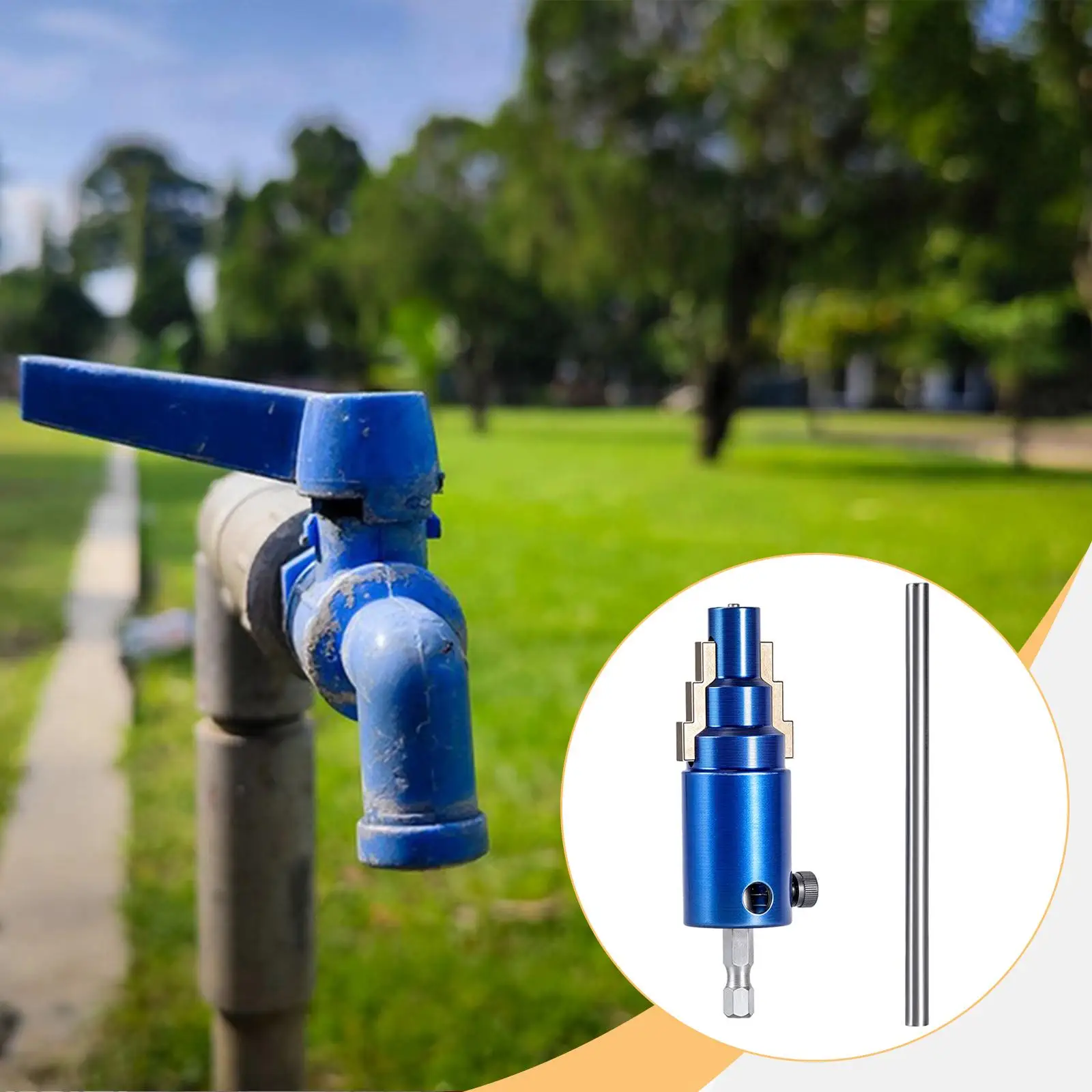 Screw Extractor Screw Remover Practical Lightweight for 1/2inch, 3/4inch, 1-inch Pipe Easy to Use Portable Heavy Duty for Faucet