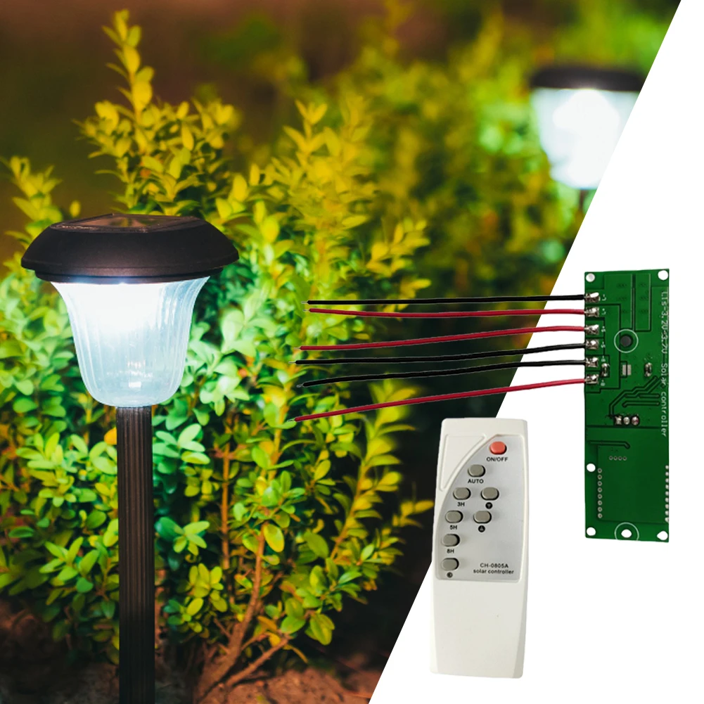 3.2V 3.7V Solar LED Driver Controller Board Microwave Radar Human Body Induction Solar Light Circuit Board Remote Control