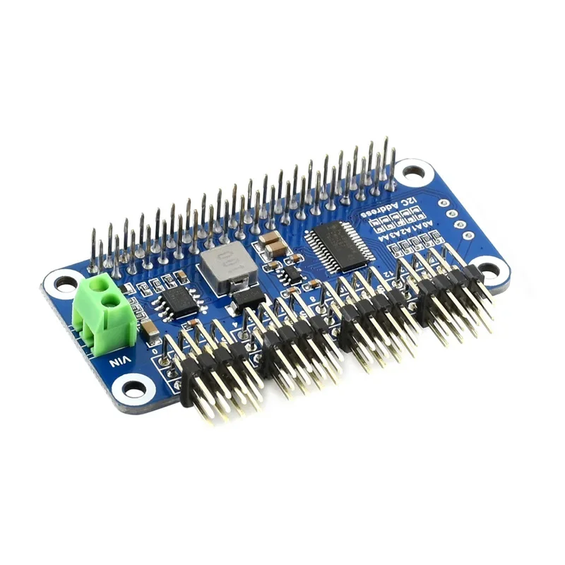 Waveshare Servo Driver HAT (B) for Raspberry Pi - 16-Channel 12-Bit I2C Controller