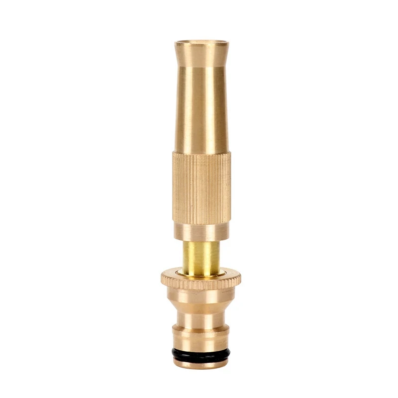 

High Pressure Hose Nozzle Heavy Duty , Brass Water Hose Nozzles for Garden Hoses, Adjustable Function