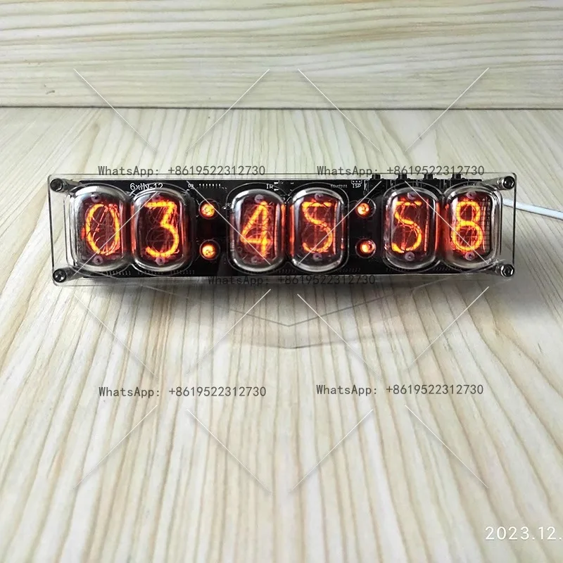 

6-битные часы со светящейся трубкой IN-12, часы Nixie IN12