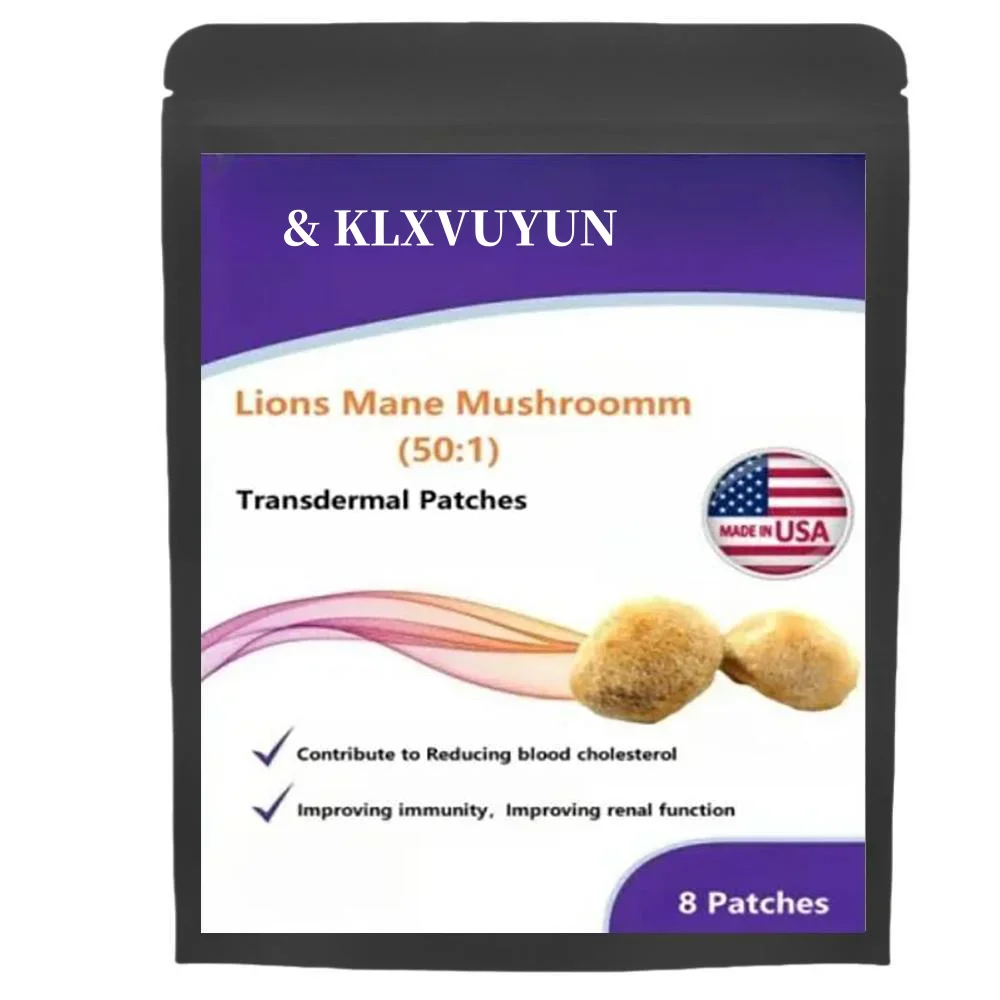 Lions Mane Mushroomm / Hericium Erinaceus 50:1 - Transdermal Patches Made In Usa, 2 Months Supply