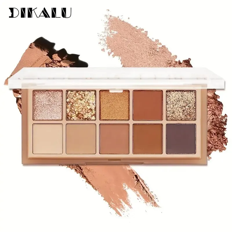 DIKALU Dez Cores Maquiagem Abrangente Placa Sombra Placa Blush Contorno Destaques Terra Cor Matte New Ins