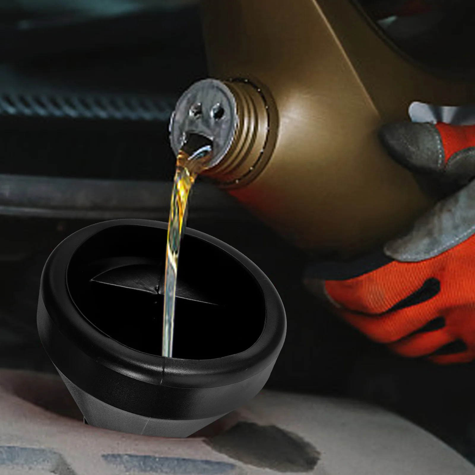 

Durable Plastic Oil Funnel Long Neck Automotive Tool Flexible Car Accessory with Filter for Efficient Refueling