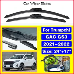 Windshield Windscreen Wiper Blades For Trumpchi GAC GS3 2021 2022 Front Window Wiper Brushes Cutter Car Goods Accessories 24