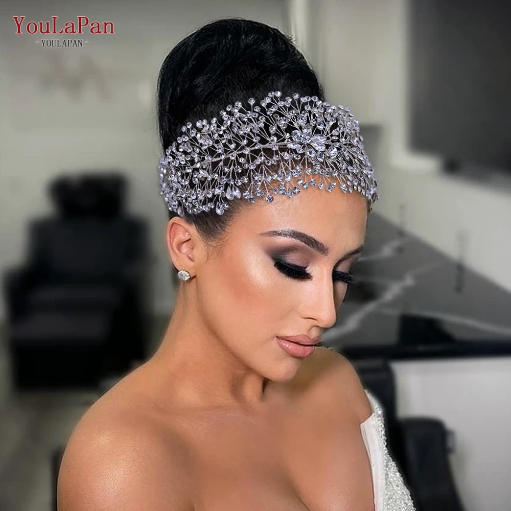 YouLasaupoudrer Gardens-Bandeau de sauna avec biscuits pour femme, diadème et couronne, accessoires pour cheveux de mariage, coiffure de mariée, vêtements de banquet, fête, patients, 415