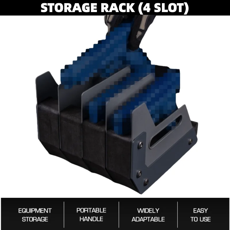 

Pistol launcher storage display compartment (4 compartments), spacious and soft base with independent slots