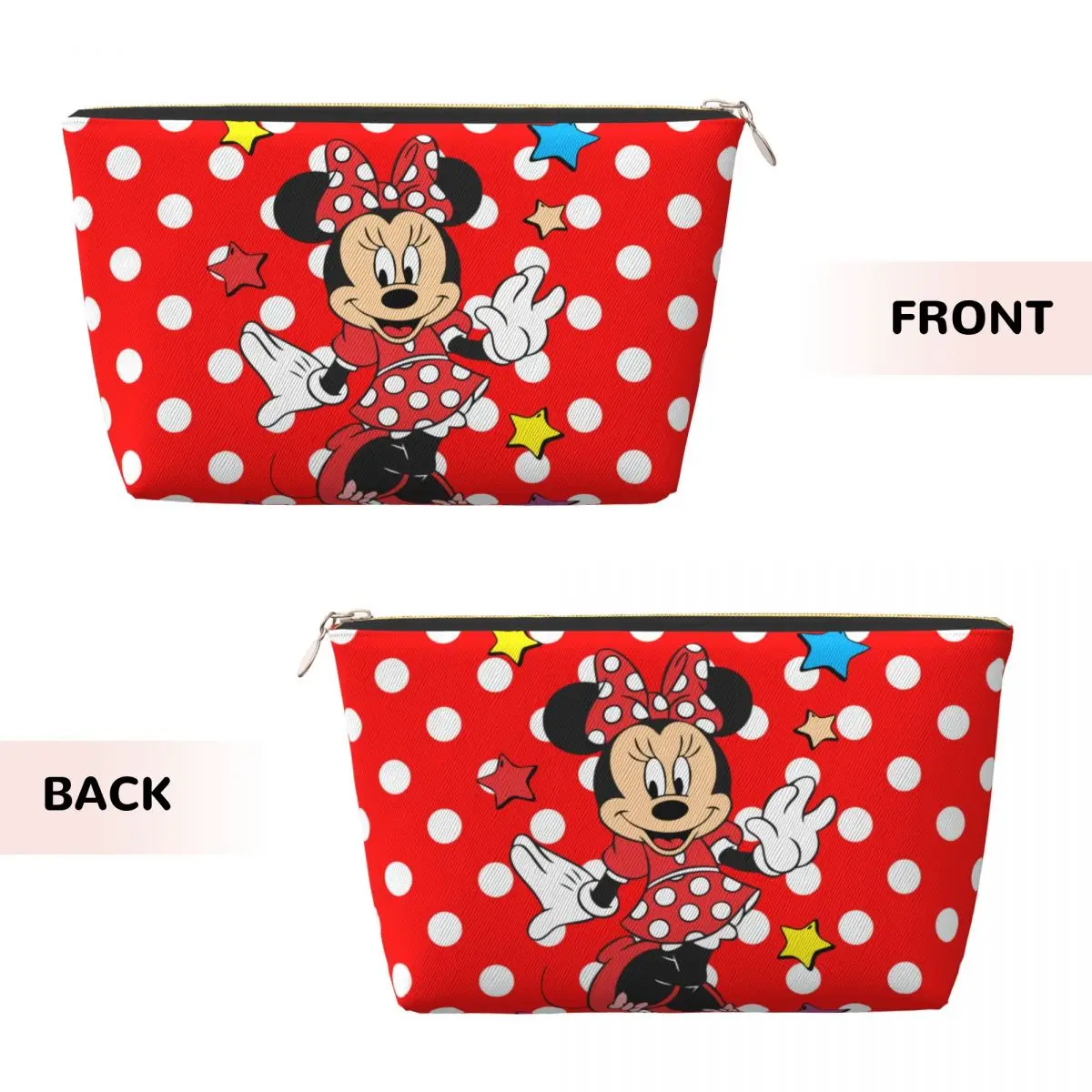 Custom Minnie Mouse Toiletry Bag for Women Cartoon Mickey Cosmetic Makeup Organizer Ladies Beauty Storage Dopp Kit Box