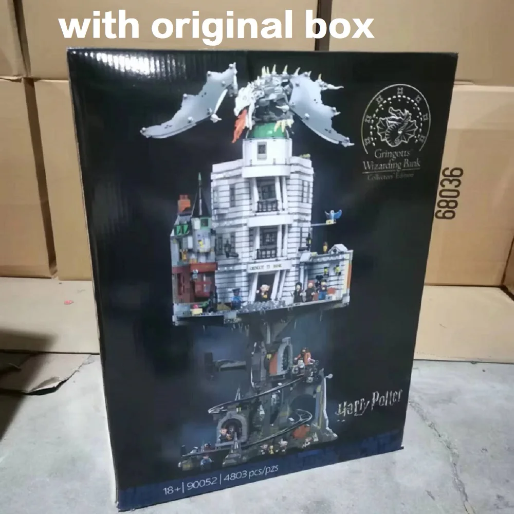 

Оригинальная коробка, 4803 шт., классическая банка Guling Bank 76417, модель Street View, строительные блоки, подарки на Хэллоуин, Рождество, день рождения