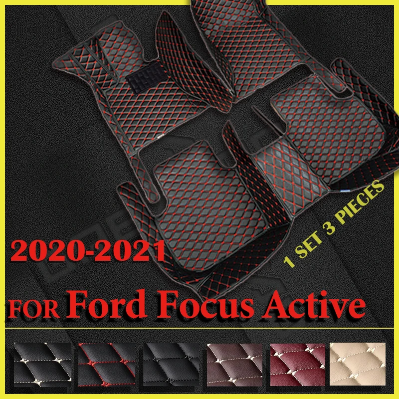 

Car Floor Mats For Ford Focus Active 2020 2021 Custom Auto Foot Pads Automobile Carpet Cover Interior Accessories