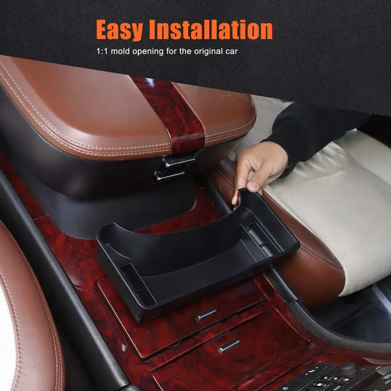

For Cadillac Escalade 07-14 ABS Center Console Armrest Hanging Storage Box Front Armrest Organizer Tray Interior Car Accessories
