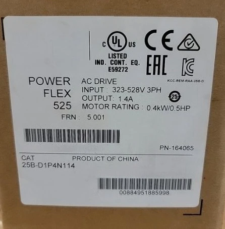 

Brand new original 25B-D1P4N114 525 0.4kw (0.5hp) AC Drive 25BD1P4N114 Fast delivery