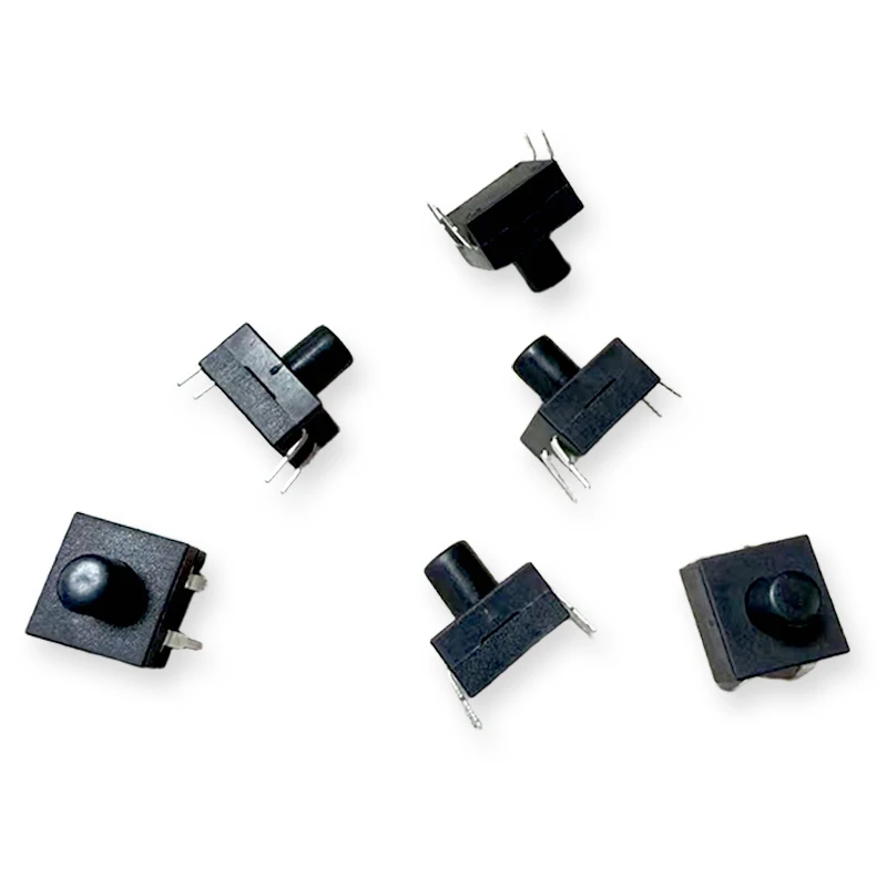 20PCS 1212-114C Self Locking Push Button Switch 12*12 Handle Height 6mm 4Pin DC 30V 1A Strong Light Flashlight Power Switch