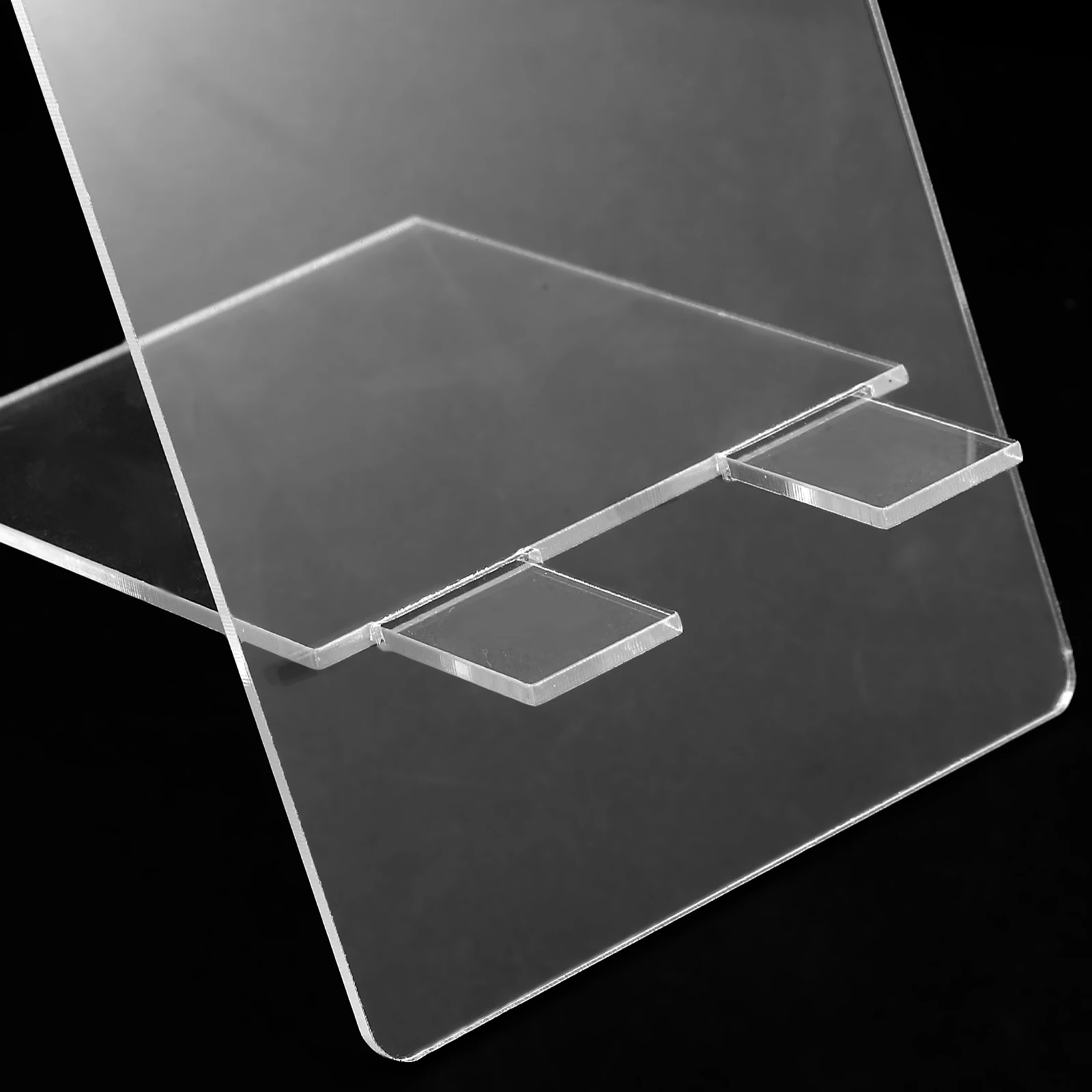 2 قطعة لوحة رسائل أكريليك محمولة شفافة قابلة للمسح لتزيين سطح المكتب لطلاب المدارس المنزلية تستخدم لوحة مذكرة أكريليك #1