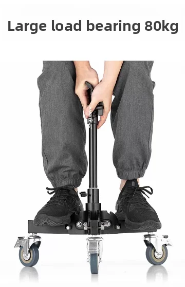 For Ambitful Photography Heavy-duty Floor Light Stand with Pulley Live Room Fill Light Tripod Flash 1/4 3/8    Fast Delivery