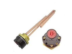 3000W 220V 1.25' (BSP, DN32) Electrical Immersion Element Booster, with Thermostat, Immersion Heater