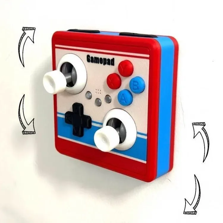 Vintage Arcade Joystick Switch Cover Creative Retro Game Style Wall Switch Decor Panel Fun Home Decoration for Bedroom Kids Room
