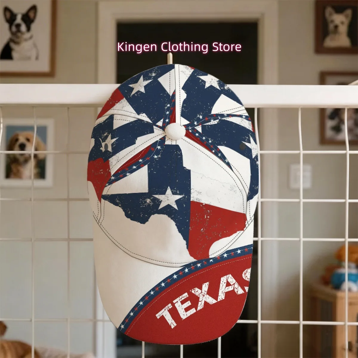 1pc Vintage Texas State Flag Baseball Cap Hiking Gear Quick Dry Christmas Gift Full Print Pattern Gift for Dad Classic Urban Fas